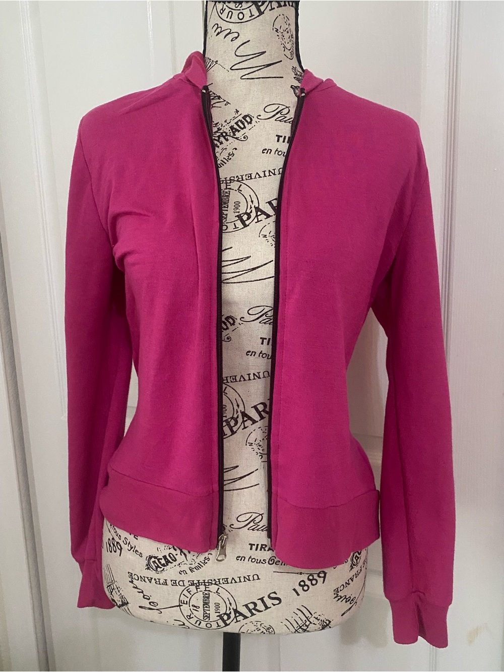 Pink Women's Zip-Front Jacket - Picture 2 of 4